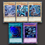 Blue-Eyes, Red-Eyes, Dark Magician And Dark Magician Girl Bundle – Blue-eyes lot Yu-Gi-Oh! card bundle – product image 2