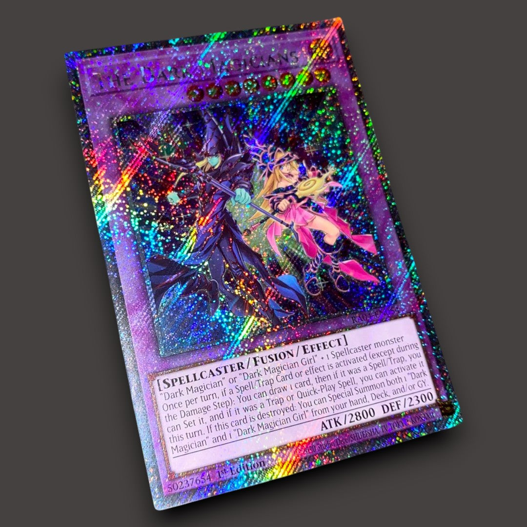 The Dark Magicians Holographic Yu-Gi-Oh! card