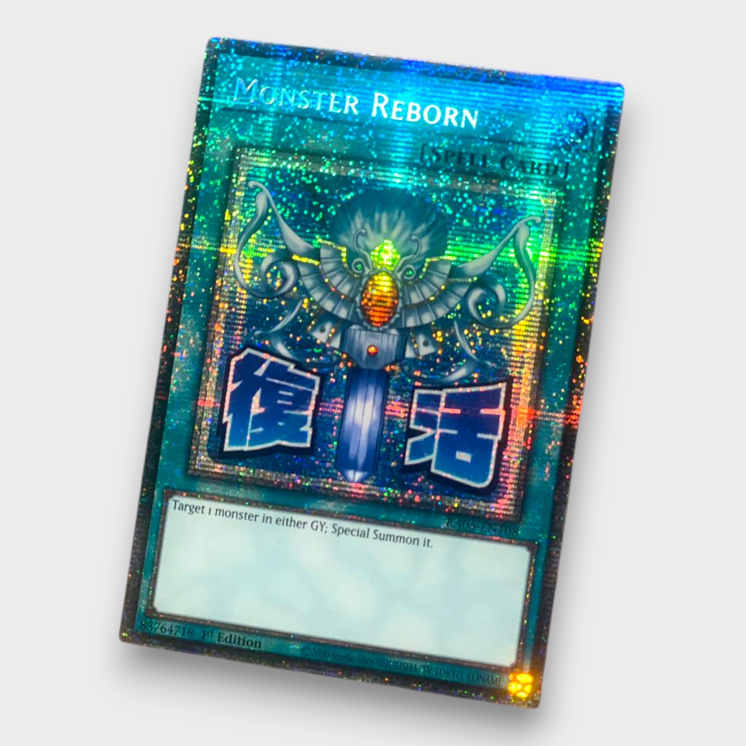 yugioh monster reborn card INFO-EN099 Spell Card Monster Reborn Super Rare