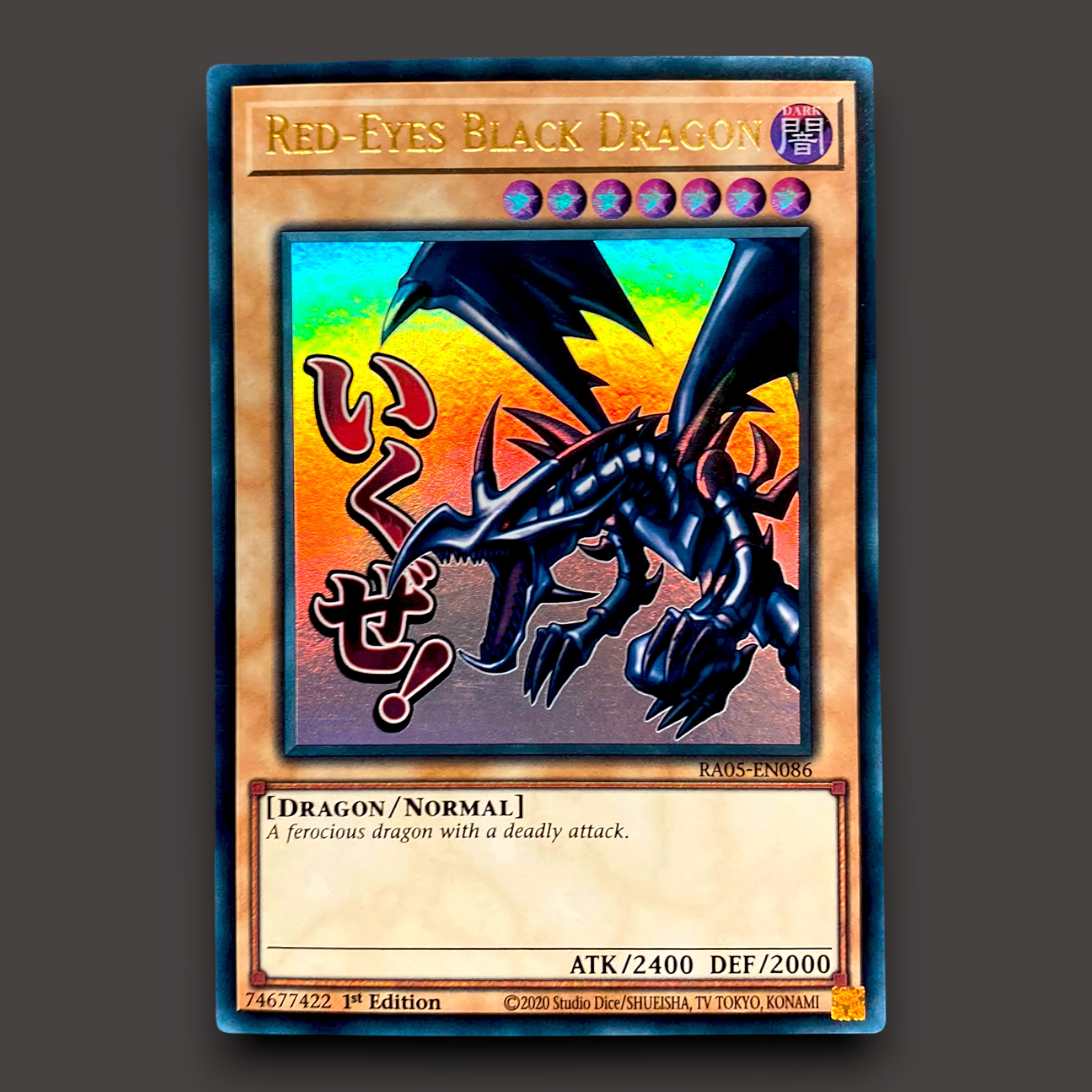 Red-Eyes Black Dragon Ultra Rare alternate artwork Yu-Gi-Oh! card