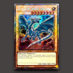 Blue-Eyes White Dragon Platinum Secret Rare alternate artwork Yu-Gi-Oh! card