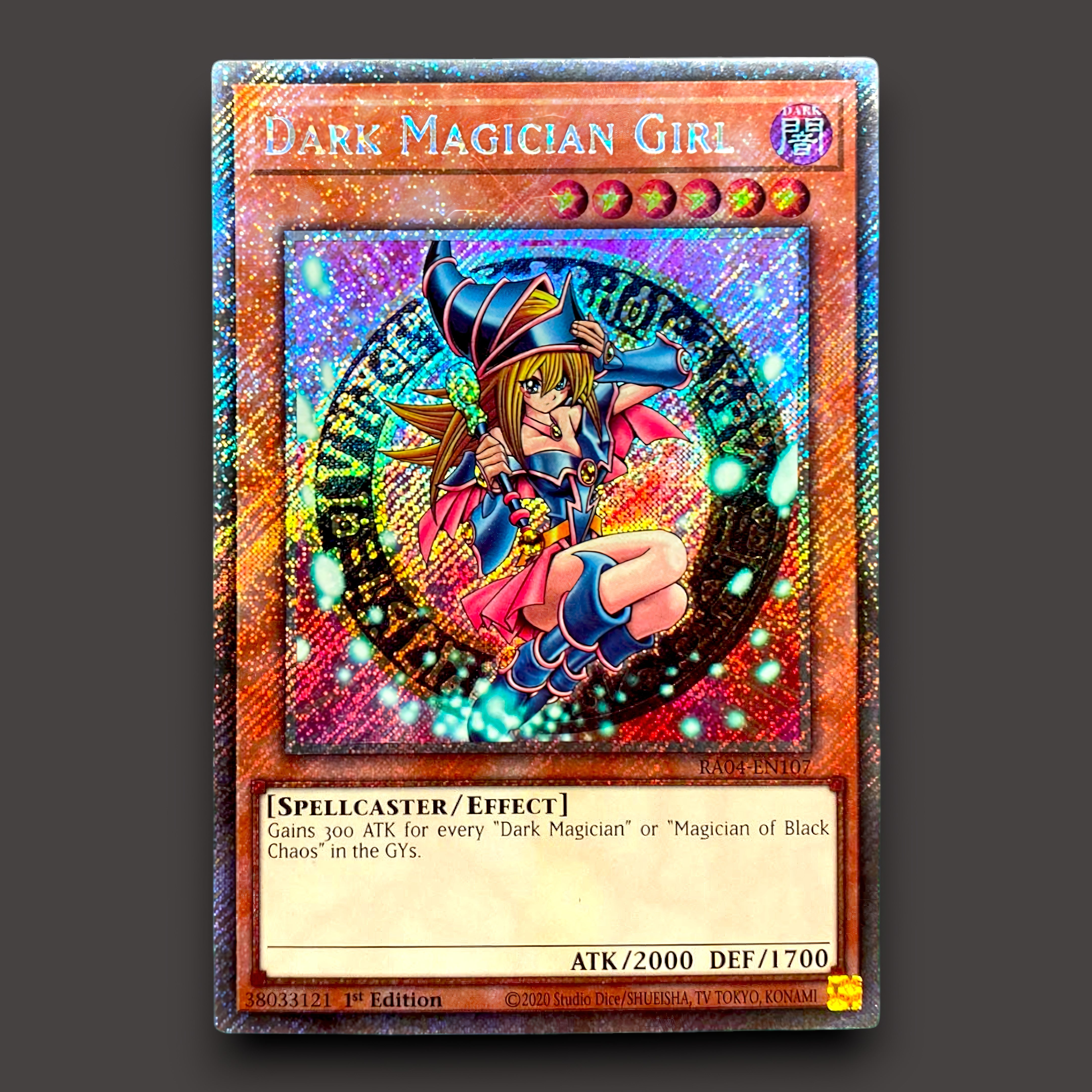 Dark Magician Girl Platinum Secret Rare alternate artwork Yu-Gi-Oh! card