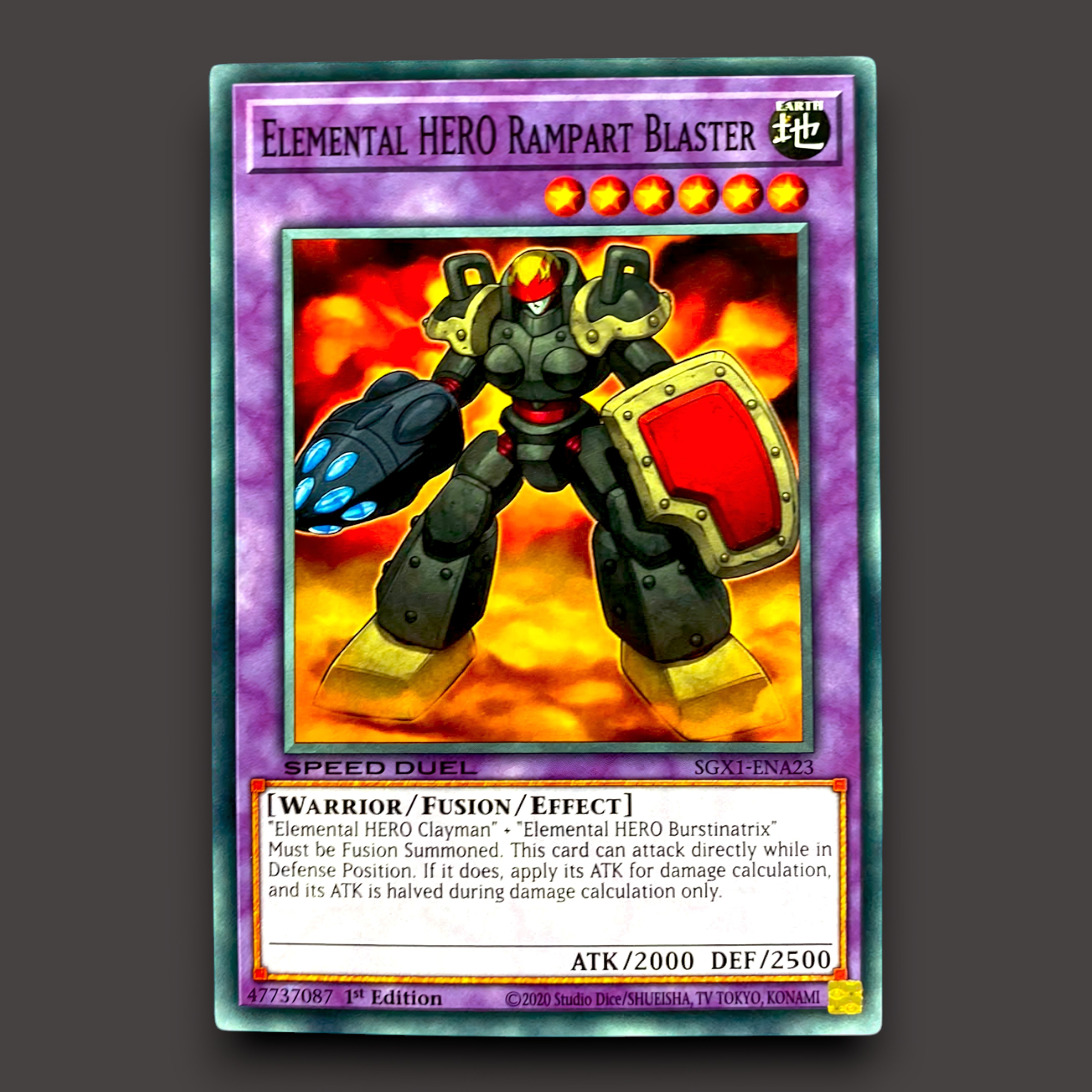 Elemental HERO Rampart Blaster Common Yu-Gi-Oh! card