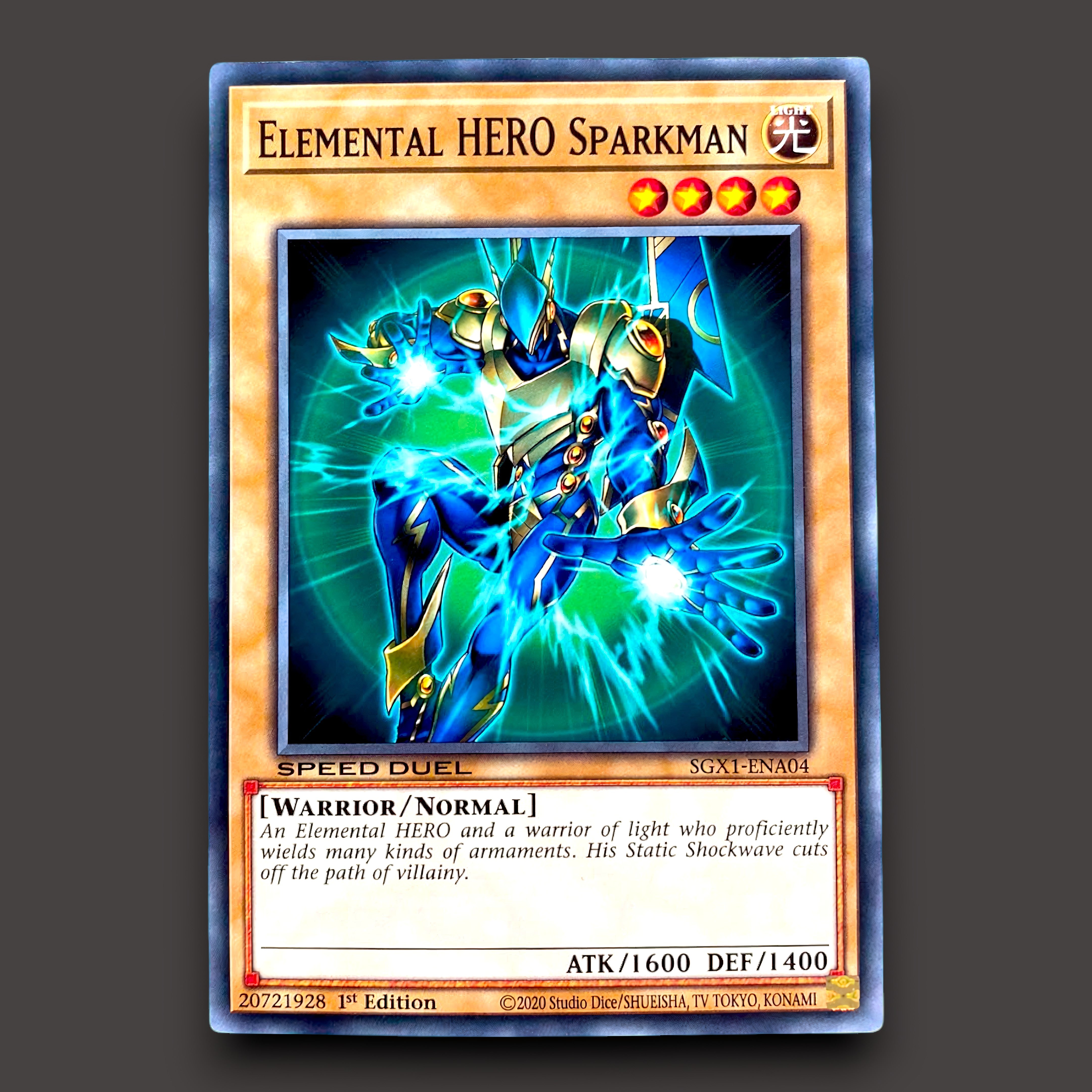 Elemental HERO Sparkman Common Yu-Gi-Oh! card
