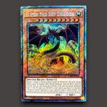 Slifer the Sky Dragon Platinum Secret Rare alternate artwork Yu-Gi-Oh! card