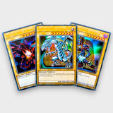 BLUE EYES, DARK MAGICIAN, AND RED EYES - HOLOGRAPHIC CARDS