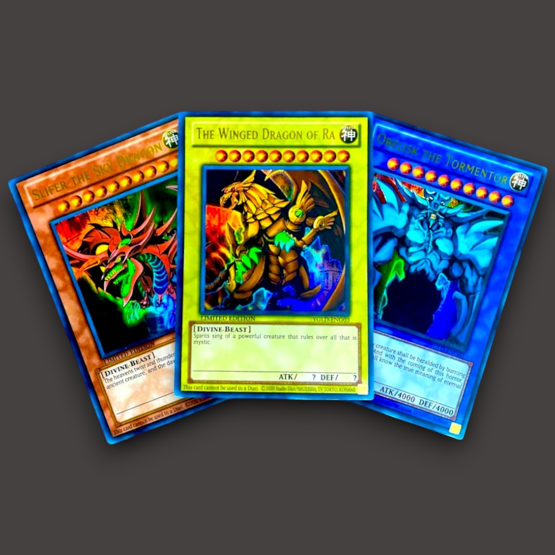 ultra rare cards in yugioh Egyptian Gods Set Version YGLD Certification ID:128306690 o: