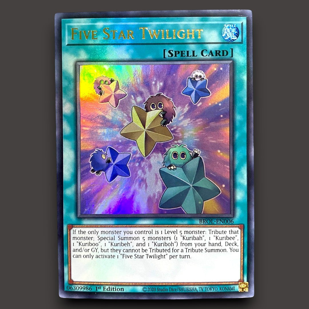 five star twilight yugioh card KURIBOH BROTHERS Tonkho11JF 1000/1000 Konami needs to make Condition:Damaged Foil